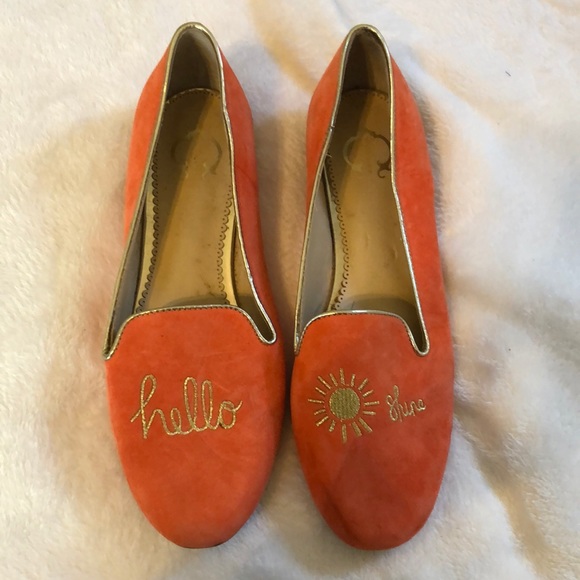 Genuine leather suede ‘Hello Sunshine’ loafer - Picture 1 of 6